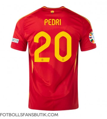 Spanien Pedri Gonzalez #20 Replika Hemmatröja EM 2024 Kortärmad